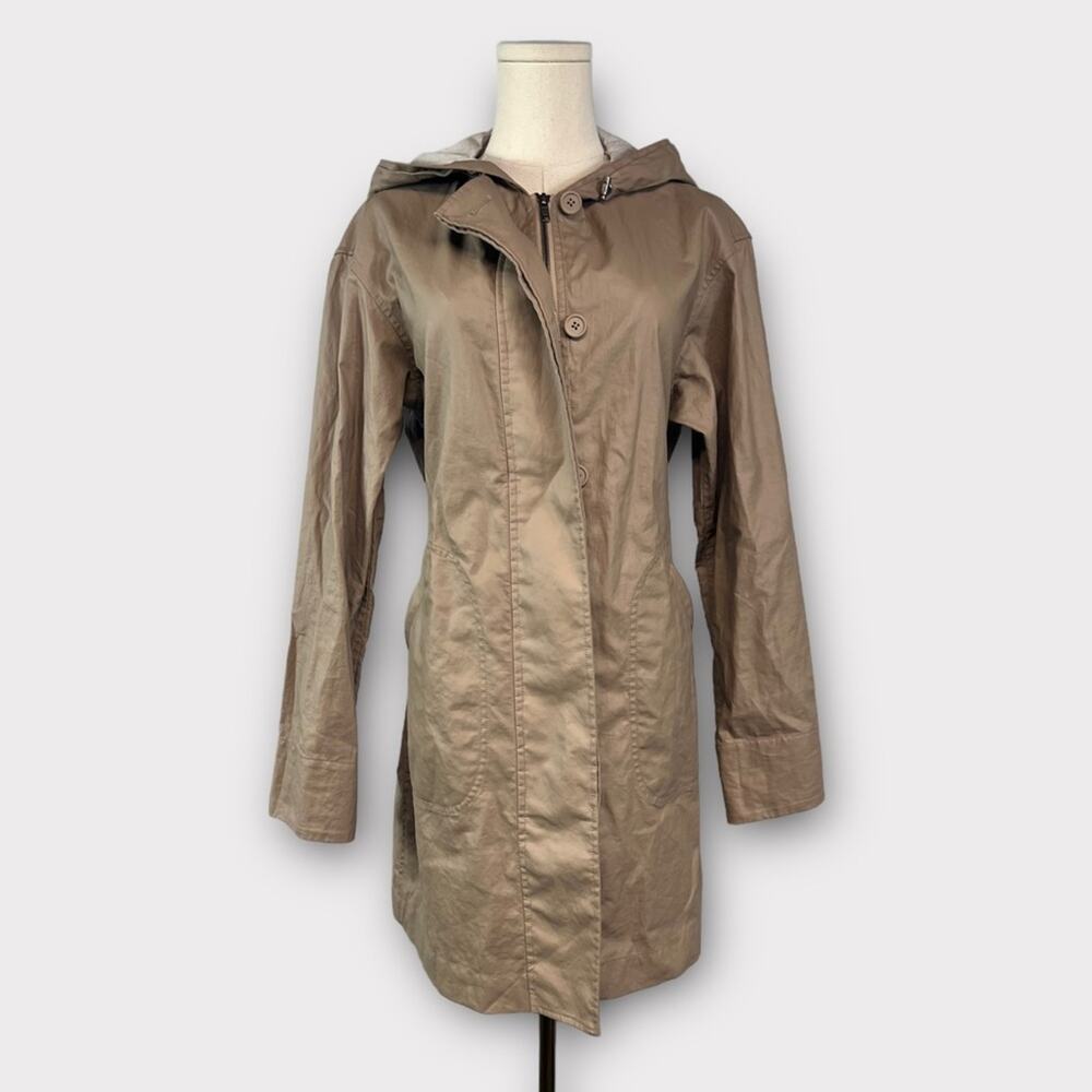 Theory Coltha Coated Linen Lightweight Jacket Size Small